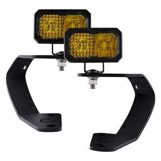 Diode Dynamics® - Hood Ditch Mounted Stage Sport Series 2" 2x14.5W Combo Beam Yellow LED Light Kit