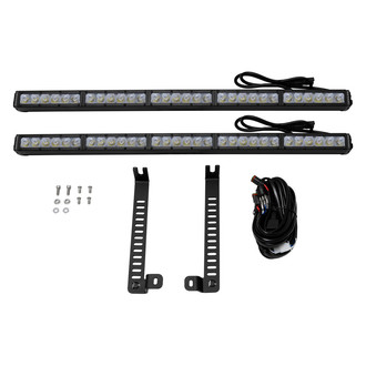 Diode Dynamics® - Lower Grille Opening Mounted Stage Series Stealth 30" 2x137.2W Driving Beam LED Light Bar Kit