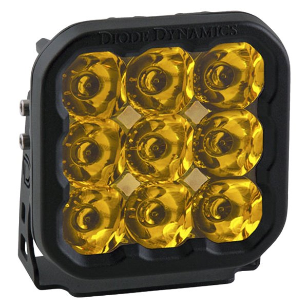 Diode Dynamics® - Stage Sport Series 5" 40W Square Spot Beam Yellow LED Light