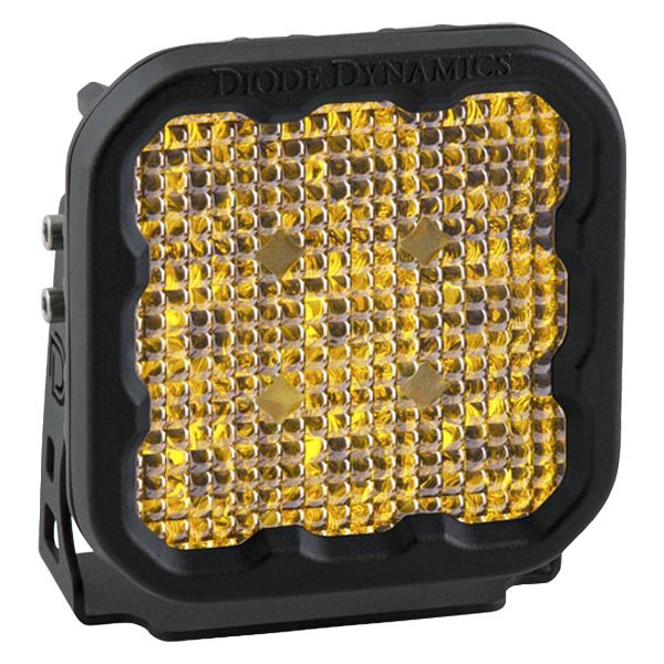 Diode Dynamics® - Stage Sport Series 5" 40W Square Flood Beam Yellow LED Light