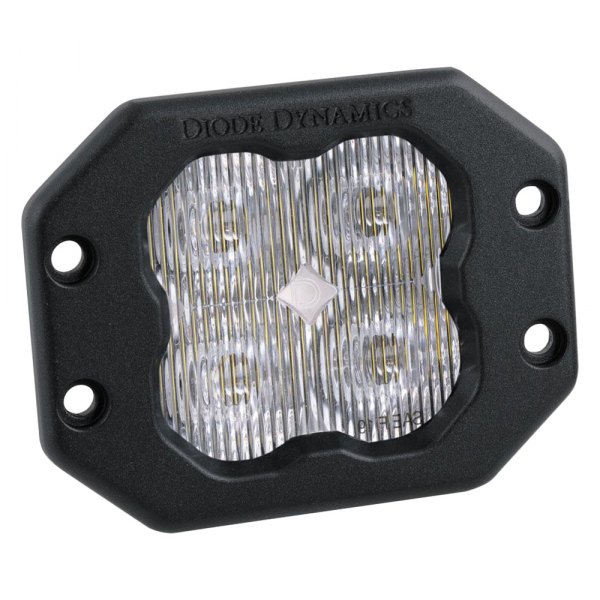 Diode Dynamics® - Stage Sport Series SAE Flush Mount 3" 14.5W Square Fog Beam LED Light, With White Backlight