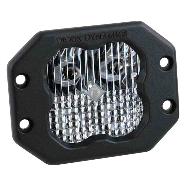 Diode Dynamics® - Stage Sport Series Flush Mount 3" 14.5W Square Combo Beam LED Light, With White Backlight