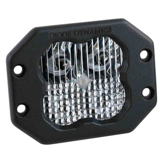Diode Dynamics® - Stage Pro Series Flush Mount 3" 36W Square Combo Beam LED Light, With Amber Backlight