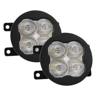 Diode Dynamics® - Fog Light Location Stage Sport Series Type A SAE 3" 2x14.5W Square Fog Beam LED Lights, with Amber Backlight