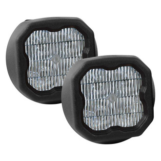 Diode Dynamics® - Fog Light Location Stage Max Series Type GM SAE 3" 2x38.5W Square Fog Beam LED Lights, with Amber Backlight