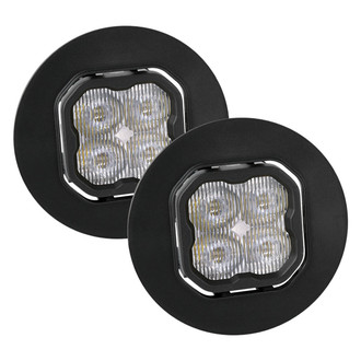 Diode Dynamics® - Fog Light Location Stage Sport Series Type GM-5 SAE 3" 2x14.5W Square Fog Beam LED Lights, with Amber Backlight