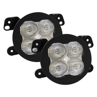 Diode Dynamics® - Fog Light Location Stage Pro Series Type M SAE 3" 2x36W Square Fog Beam LED Lights, with Amber Backlight