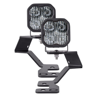 Diode Dynamics® - Hood Ditch Mounted Stage Pro Series 3" 2x36W Square Combo Beam LED Light Kit