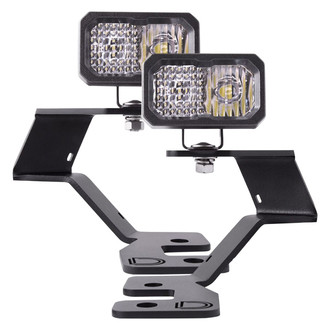 Diode Dynamics® - Hood Ditch Mounted Stage Sport Series 2" 2x7.7W Square Combo Beam LED Light Kit