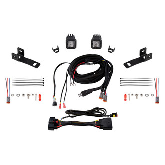 Diode Dynamics® - Rear Bumper Stage Series C1 Sport 2x12.8W Square Flood Beam LED Light Kit
