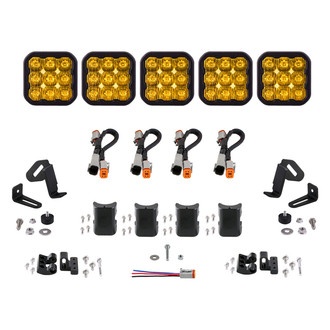 Diode Dynamics® - CrossLink Sport 5-Pod 31.5" 200W Driving Beam Yellow LED Light Bar