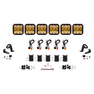 Diode Dynamics® - CrossLink Pro 6-Pod 37.5" 540W Combo Beam Yellow LED Light Bar