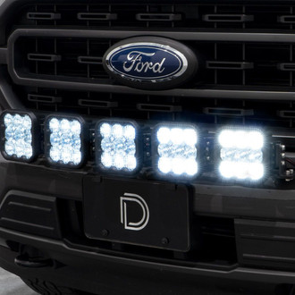 Diode Dynamics® - Grille Mounted CrossLink Pro 5-Pod 450W Combo Beam LED Light Bar Kit
