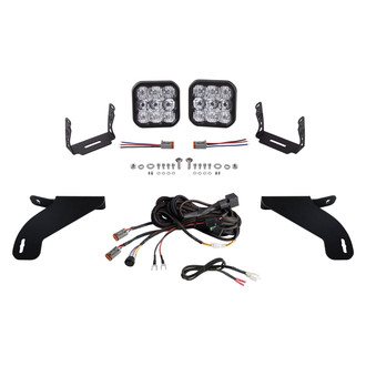 Diode Dynamics® - Front Bumper Stage Series 5 Pro 5" 2x90W Square Driving Beam LED Light Kit