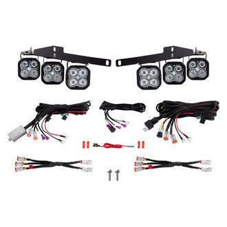 Diode Dynamics® - Fog Light Location Mounted Stage Max Series 3" 6x38.5W Square Fog/Combo Beam LED Light Kit
