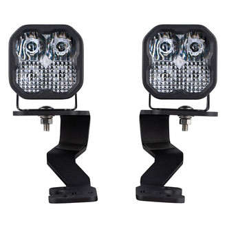 Diode Dynamics® - Hood Ditch Stage Sport Series 3" 2x14.5W Square Combo Beam LED Light Kit