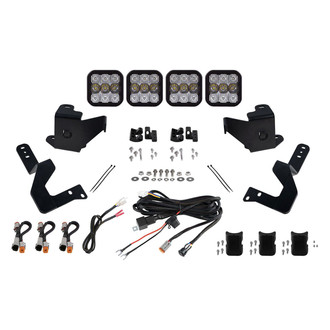 Diode Dynamics® - Grille Mounted CrossLink Sport 4-Pod 160W Combo Beam LED Light Bar Kit