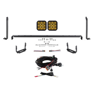 Diode Dynamics® - Grille Stage Series 5 Pro 5" 2x90W Square Driving Beam Yellow LED Light Kit