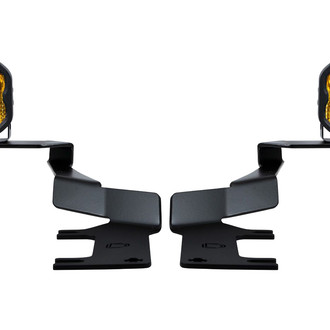 Diode Dynamics® - Hood Ditch Stage Series 3 Pro 3" 2x36W Square Combo Beam Yellow LED Light Kit