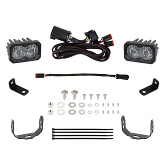 Diode Dynamics® - Rear Bumper Stage Series C2 Sport 3.3" 2x7.7W Rectangular Fog Beam LED Light Kit