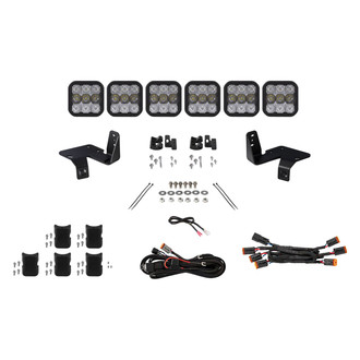 Diode Dynamics® - Grille Mounted CrossLink Sport 6-Pod 240W Combo Beam LED Light Bar Kit