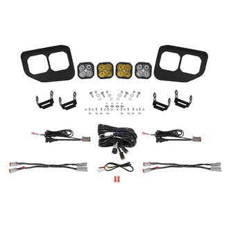 Diode Dynamics® - Fog Light Location Stage Series 3 Sport 3" 4x14.5W Square Fog/Combo Beam Yellow LED Light Kit
