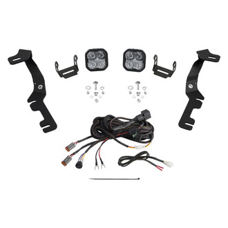 Diode Dynamics® - Hood Ditch Stage Series 3 Sport 3" 2x14.5W Square Combo Beam LED Light Kit