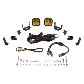 Diode Dynamics® - Roll Bar Stage Series 3 Pro 3" 2x36W Square Combo Beam Yellow LED Light Kit
