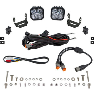 Diode Dynamics® - Roll Bar Stage Series 3 Max 3" 2x38.5W Square Combo Beam LED Light Kit