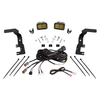 Diode Dynamics® - Hood Ditch Stage Series C2 Sport 3.3" 2x7.7W Rectangular Combo Beam Yellow LED Light Kit