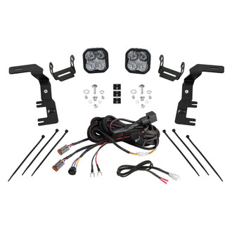 Diode Dynamics® - Hood Ditch Stage Series 3 Sport 3" 2x14.5W Square Combo Beam LED Light Kit