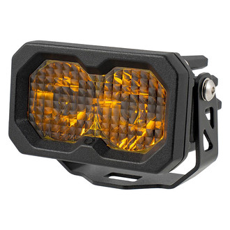 Diode Dynamics® - C2 Pro Standard Series 2" 25.6W Driving Beam Yellow LED Light, with Amber Backlight