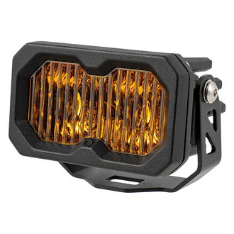 Diode Dynamics® - C2 Pro Standard Series 2" 25.6W Fog Beam Yellow LED Light, with Amber Backlight