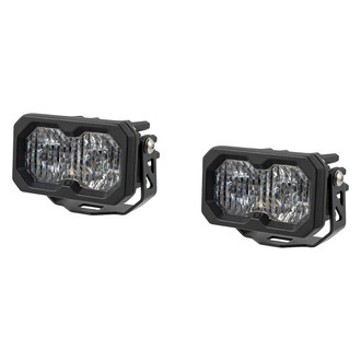 Diode Dynamics® - C2 Pro Standard Series 2" 2x25.6W Combo Beam LED Lights, With Red Backlight