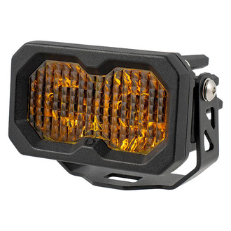 Diode Dynamics® - C2 Pro Standard Series 2" 25.6W Combo Beam Yellow LED Light, with Amber Backlight