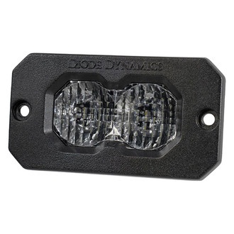 Diode Dynamics® - C2 Pro Series Flush Mount 2" 25.6W Combo Beam LED Light, With Red Backlight
