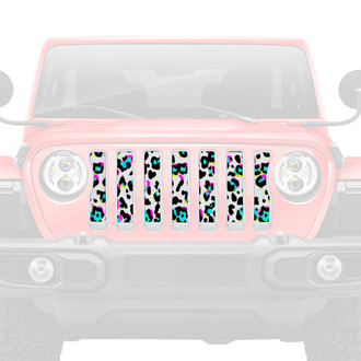 Dirty Acres® - 1-Pc 90's Leopard Print Style Perforated Main Grille