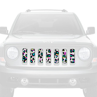 Dirty Acres® - 1-Pc 90's Leopard Print Style Perforated Main Grille
