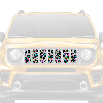 Dirty Acres® - 1-Pc 90's Leopard Print Style Perforated Main Grille