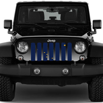 Dirty Acres® - 1-Pc Alaska State Flag Style Perforated Main Grille
