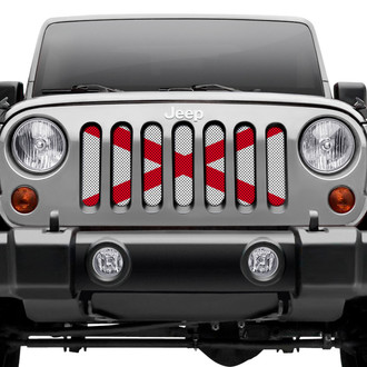 Dirty Acres® - 1-Pc Alabama Standard State Flag Style Perforated Main Grille