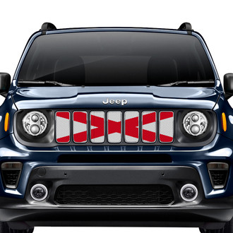 Dirty Acres® - 1-Pc Alabama Standard State Flag Style Perforated Main Grille