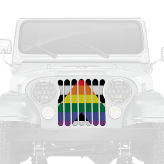 Dirty Acres® - 1-Pc Ally Flag Style Perforated Main Grille