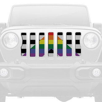 Dirty Acres® - 1-Pc Ally Flag Style Perforated Main Grille