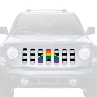 Dirty Acres® - 1-Pc Ally Flag Style Perforated Main Grille
