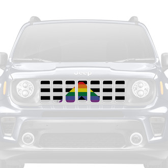 Dirty Acres® - 1-Pc Ally Flag Style Perforated Main Grille