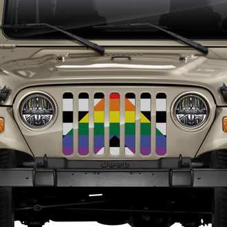 Dirty Acres® - 1-Pc Pride Style Perforated Main Grille