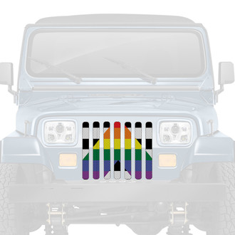Dirty Acres® - 1-Pc Ally Flag Style Perforated Main Grille