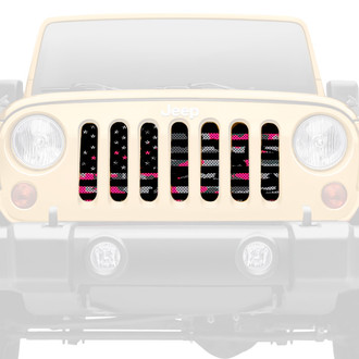 Dirty Acres® - 1-Pc American Pink Camo Style Perforated Main Grille
