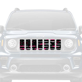 Dirty Acres® - 1-Pc American Pink Camo Style Perforated Main Grille